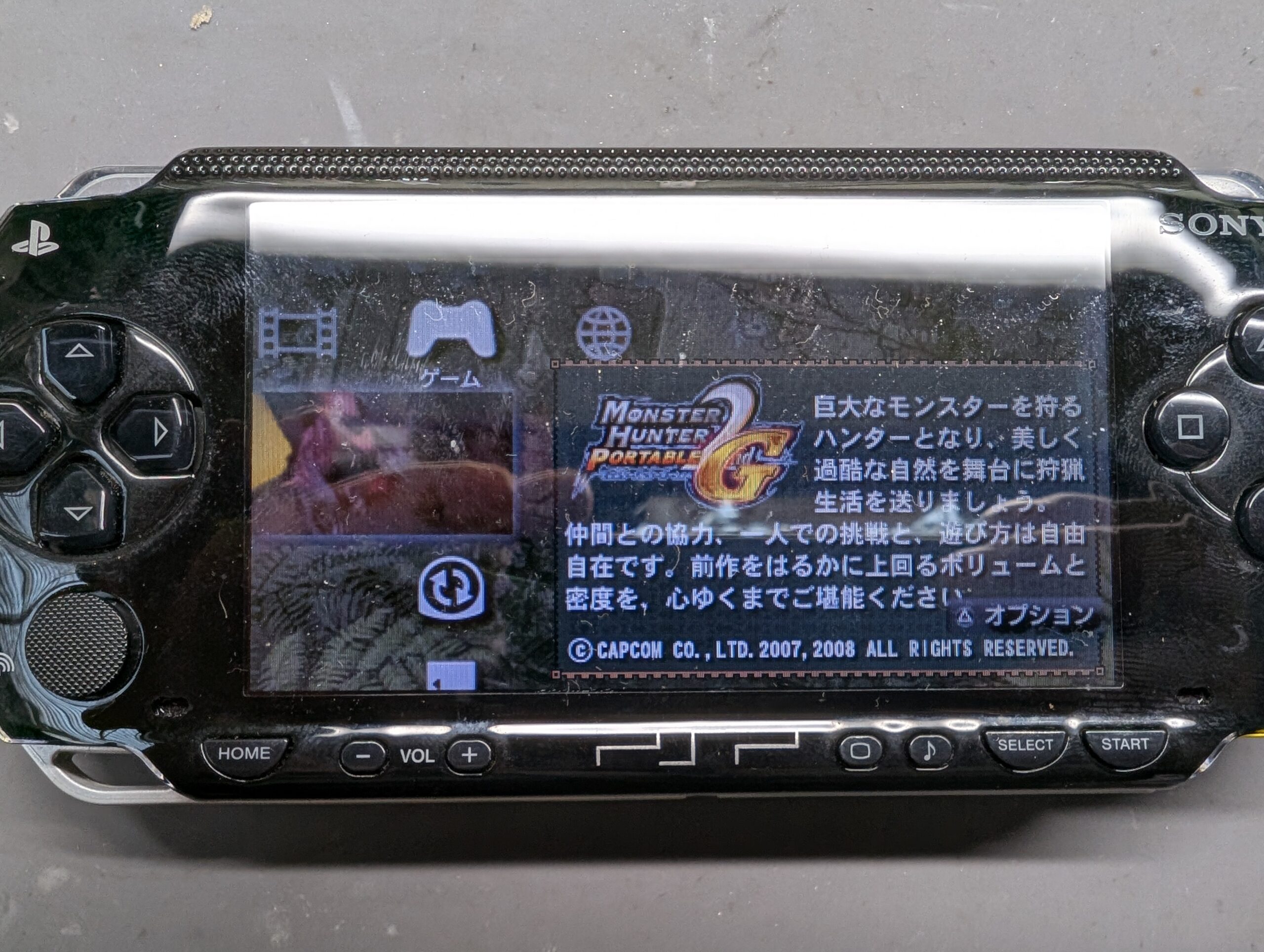 PSP-3001 北米版本体 黒 中古 動作品 UMDドライブ駆動音大 読込