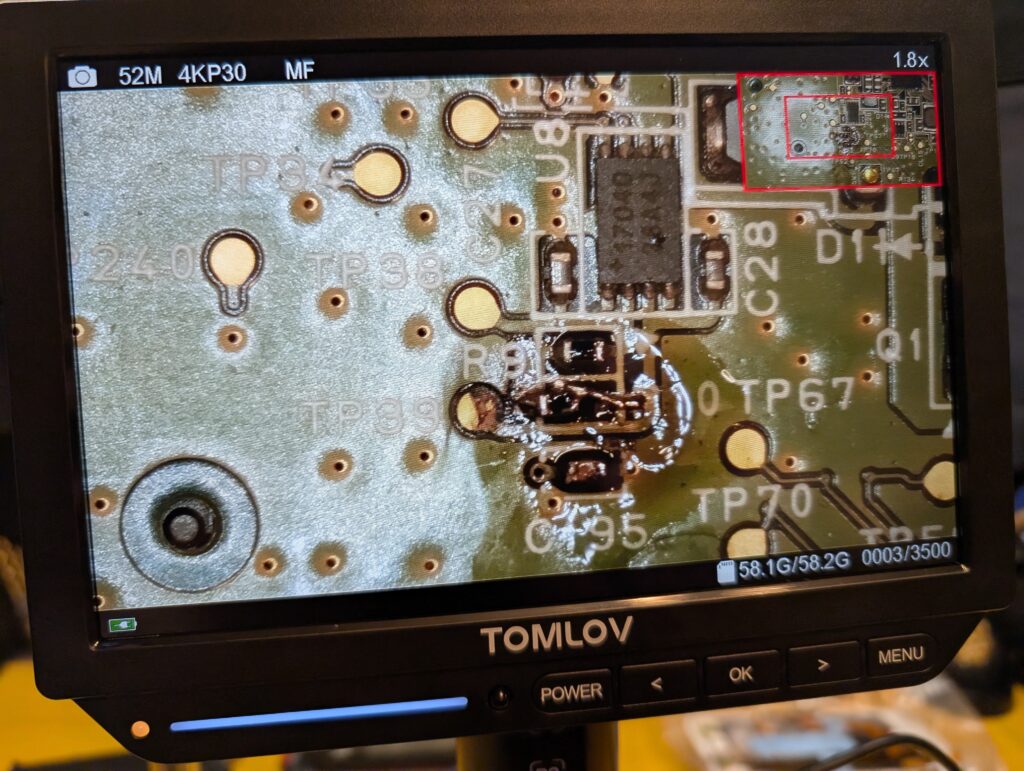 水没した3DSLLの基板修理時の写真