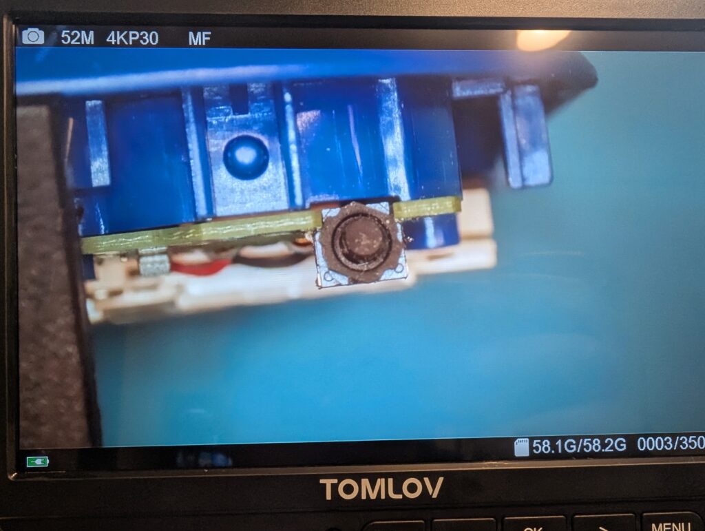 Lボタンのアップ時の写真