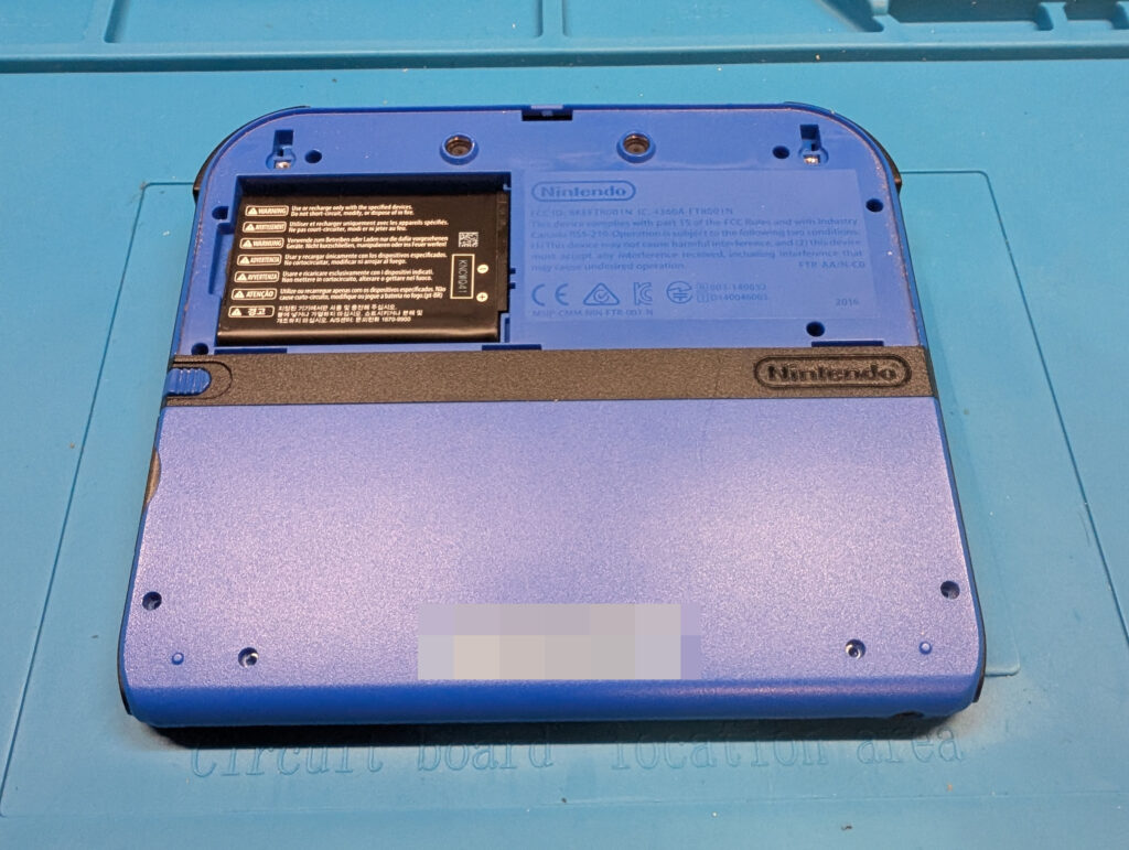 2DS分解時の写真