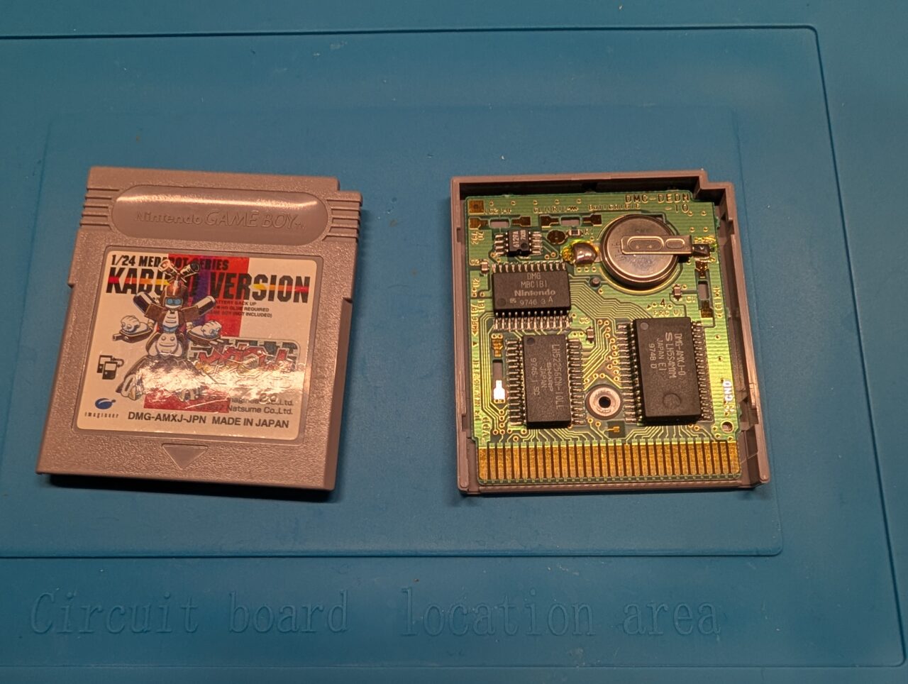 ゲームボーイのデータが消える!!　そんな時はカセット内の電池をソケット式に！