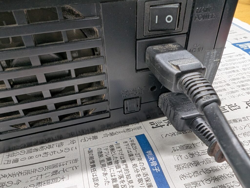 SCPH-30000の映像出力ができない故障の点検時の写真
