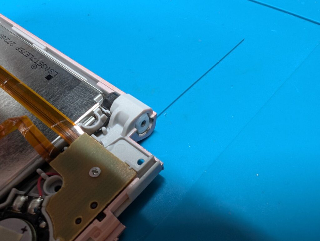 3DSの分解中の写真