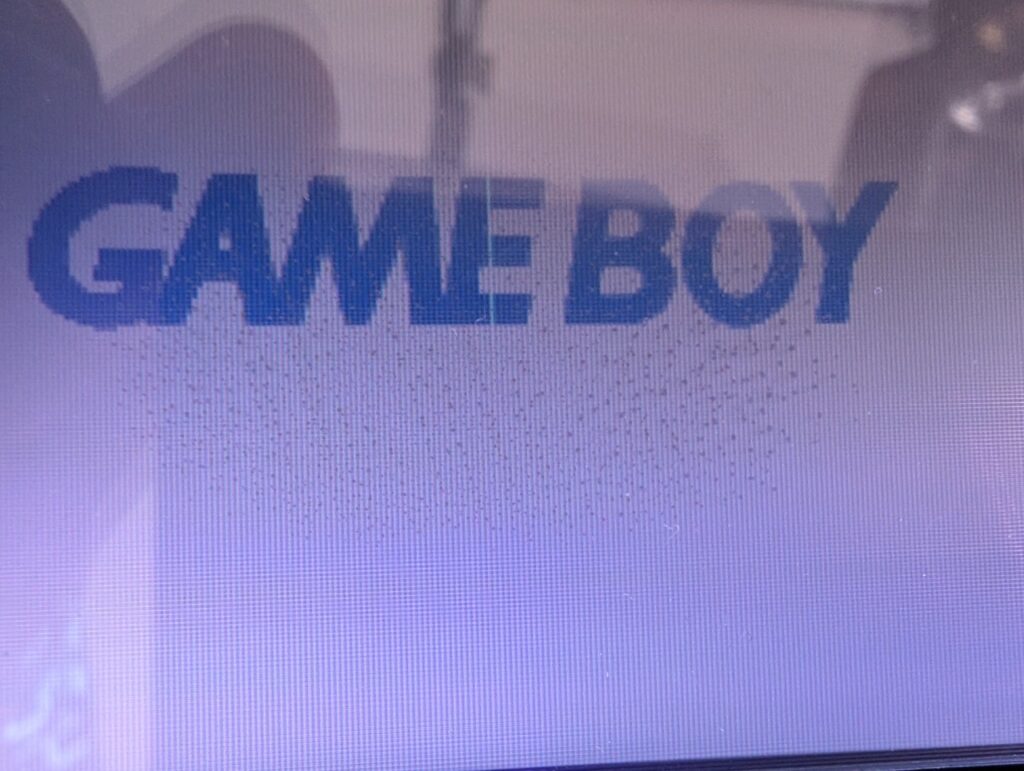 画面が変色したゲームボーイアドバンスSP