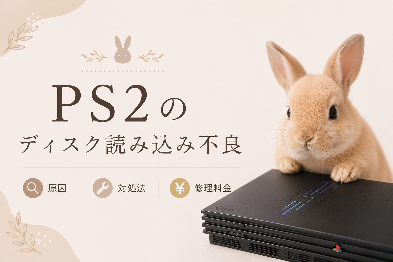 PS2がゲームディスクを読み込まない|原因と修理料金について
