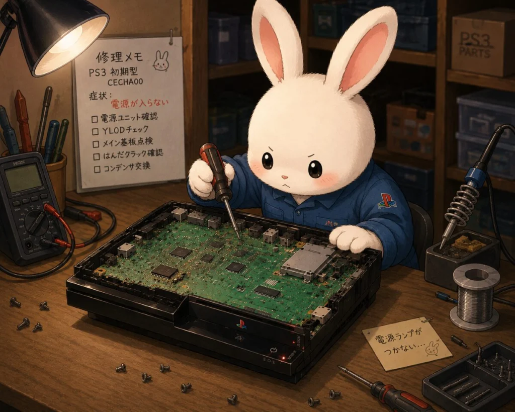 PS3の電源が入らない、電源が落ちる｜原因と修理料金について – ゲーム